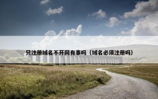 只注册域名不开网有事吗（域名必须注册吗）