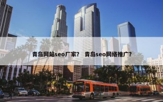 青岛网站seo厂家？ 青岛seo网络推广？