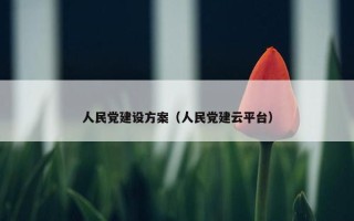 人民党建设方案（人民党建云平台）