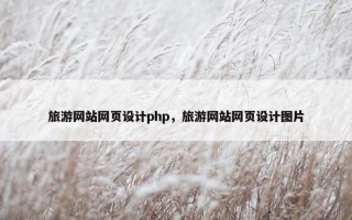 旅游网站网页设计php，旅游网站网页设计图片