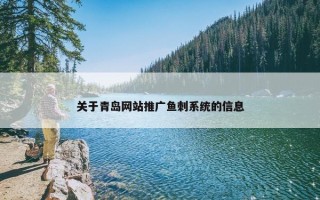 关于青岛网站推广鱼刺系统的信息