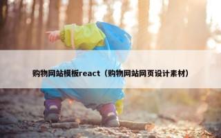 购物网站模板react（购物网站网页设计素材）