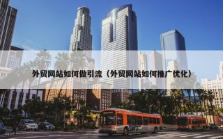 外贸网站如何做引流（外贸网站如何推广优化）
