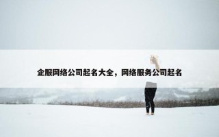 企服网络公司起名大全，网络服务公司起名