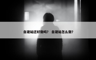 自建站还好做吗？ 自建站怎么做？
