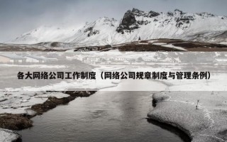 各大网络公司工作制度（网络公司规章制度与管理条例）
