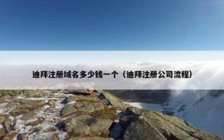 迪拜注册域名多少钱一个（迪拜注册公司流程）