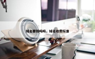 域名要钱吗吗，域名收费标准