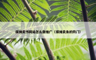 摆摊卖书网站怎么做推广（摆摊卖鱼的窍门）