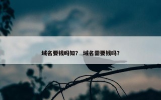 域名要钱吗知？ 域名需要钱吗？