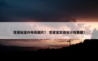 党建站室内布局图片？ 党建室装修设计效果图？