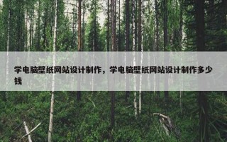 学电脑壁纸网站设计制作，学电脑壁纸网站设计制作多少钱