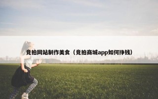 竞拍网站制作美食（竞拍商城app如何挣钱）