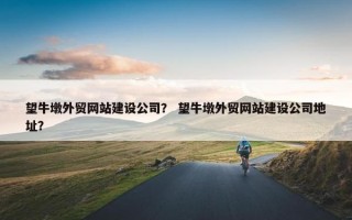 望牛墩外贸网站建设公司？ 望牛墩外贸网站建设公司地址？