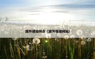 国外建站特点（国外搭建网站）