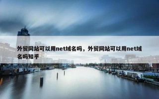 外贸网站可以用net域名吗，外贸网站可以用net域名吗知乎