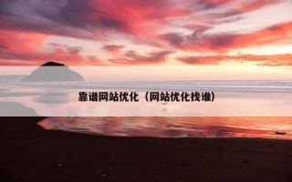 靠谱网站优化（网站优化找谁）