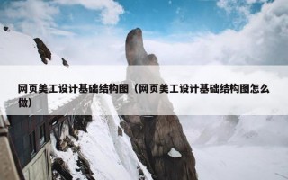 网页美工设计基础结构图（网页美工设计基础结构图怎么做）