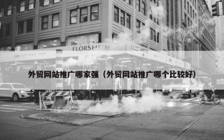 外贸网站推广哪家强（外贸网站推广哪个比较好）