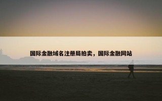 国际金融域名注册局拍卖，国际金融网站