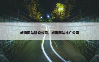 威海网站建设公司，威海网站推广公司