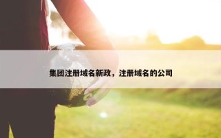 集团注册域名新政，注册域名的公司