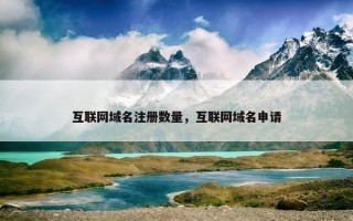 互联网域名注册数量，互联网域名申请