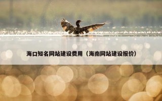 海口知名网站建设费用（海南网站建设报价）