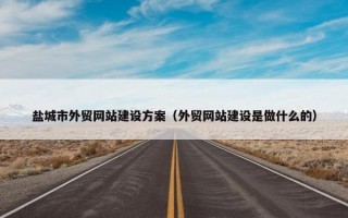 盐城市外贸网站建设方案（外贸网站建设是做什么的）