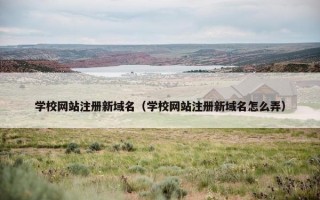 学校网站注册新域名（学校网站注册新域名怎么弄）