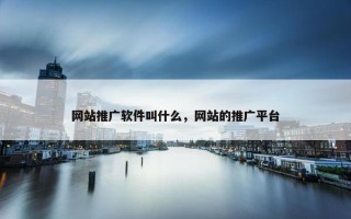 网站推广软件叫什么，网站的推广平台