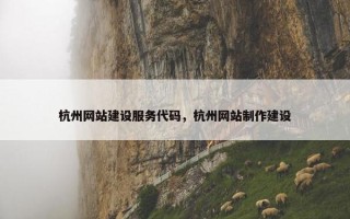 杭州网站建设服务代码，杭州网站制作建设