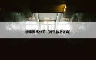特讯网络公司（特讯信息咨询）