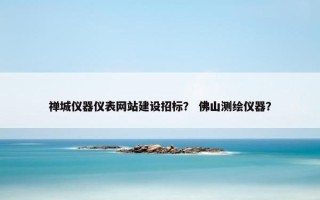 禅城仪器仪表网站建设招标？ 佛山测绘仪器？