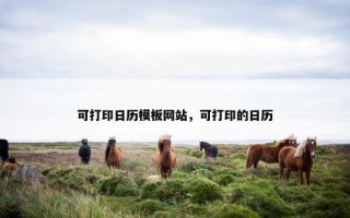 可打印日历模板网站，可打印的日历