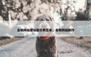 自助网站建设报价表范本，自助网站制作