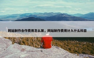 网站制作合作费用怎么算，网站制作费用计入什么科目