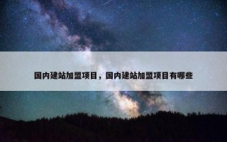 国内建站加盟项目，国内建站加盟项目有哪些