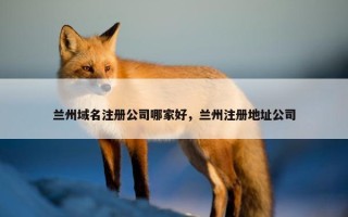兰州域名注册公司哪家好，兰州注册地址公司