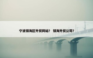 宁波镇海区外贸网站？ 镇海外贸公司？