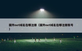 国外net域名在哪注册（国外net域名在哪注册账号）