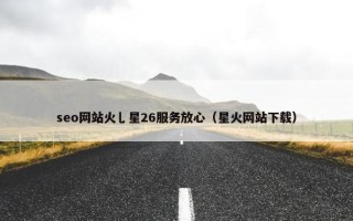 seo网站火乚星26服务放心（星火网站下载）
