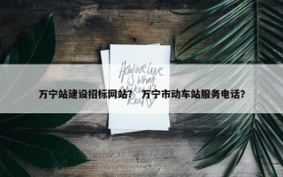 万宁站建设招标网站？ 万宁市动车站服务电话？