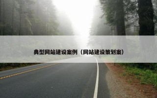 典型网站建设案例（网站建设策划案）