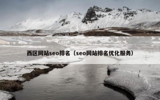 西区网站seo排名（seo网站排名优化服务）