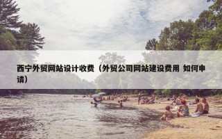 西宁外贸网站设计收费（外贸公司网站建设费用 如何申请）