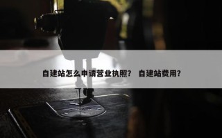 自建站怎么申请营业执照？ 自建站费用？