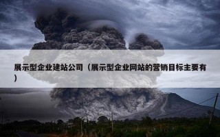 展示型企业建站公司（展示型企业网站的营销目标主要有）