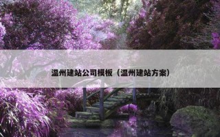 温州建站公司模板（温州建站方案）