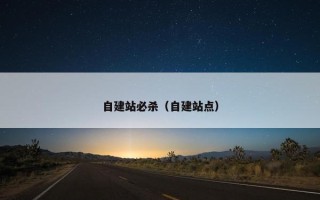 自建站必杀（自建站点）